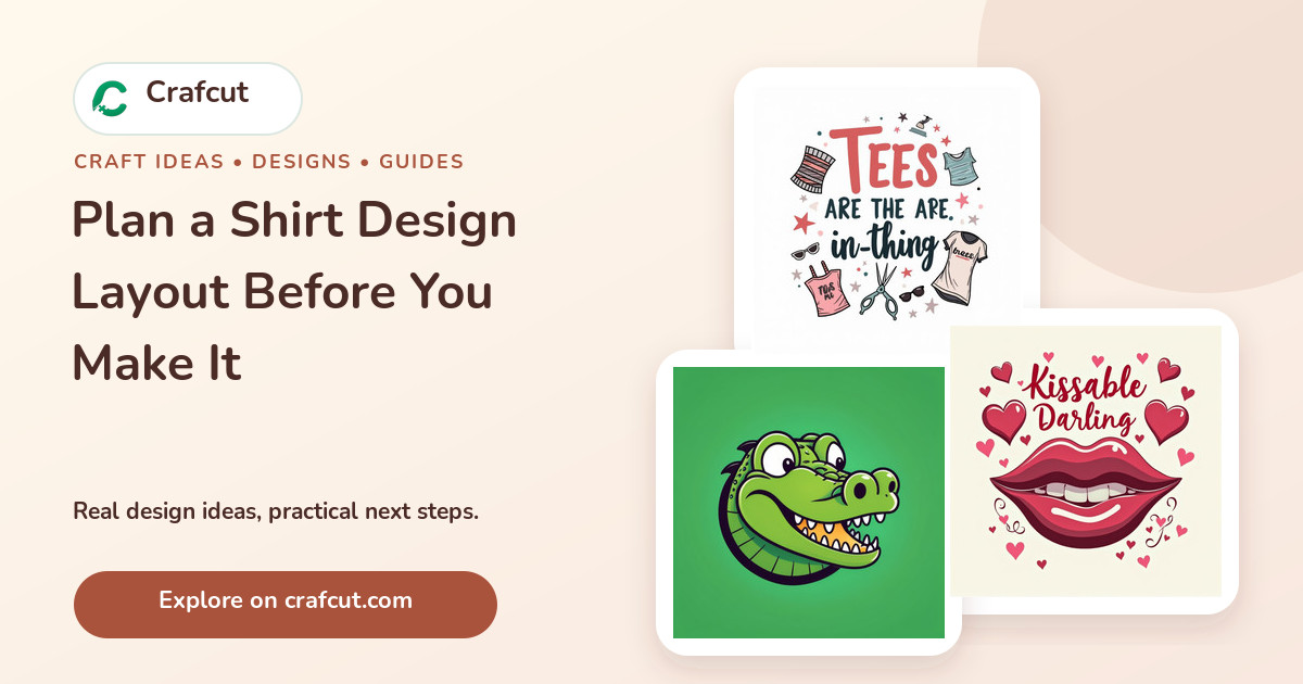 Plan a Shirt Design Layout Before You Make It featured Crafcut designs