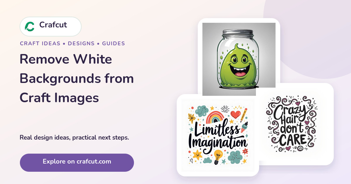 Remove White Backgrounds from Craft Images featured Crafcut designs
