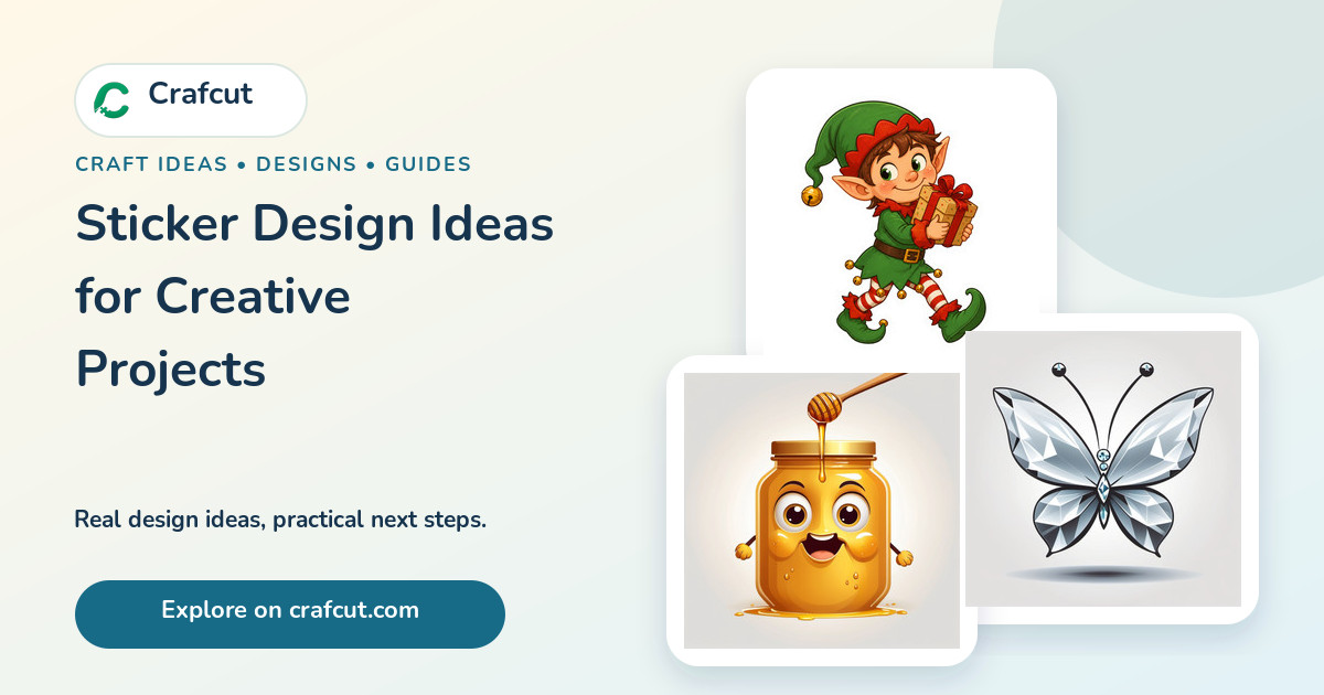 Sticker Design Ideas for Creative Projects featured Crafcut designs