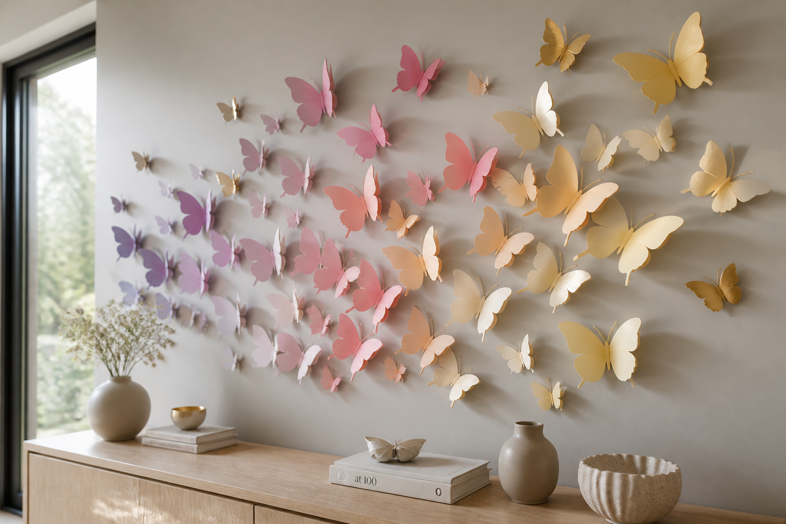 3D Butterfly Wall ART project preview