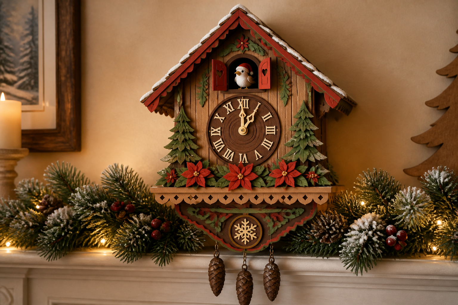 3D Christmas Cuckoo Clock project preview