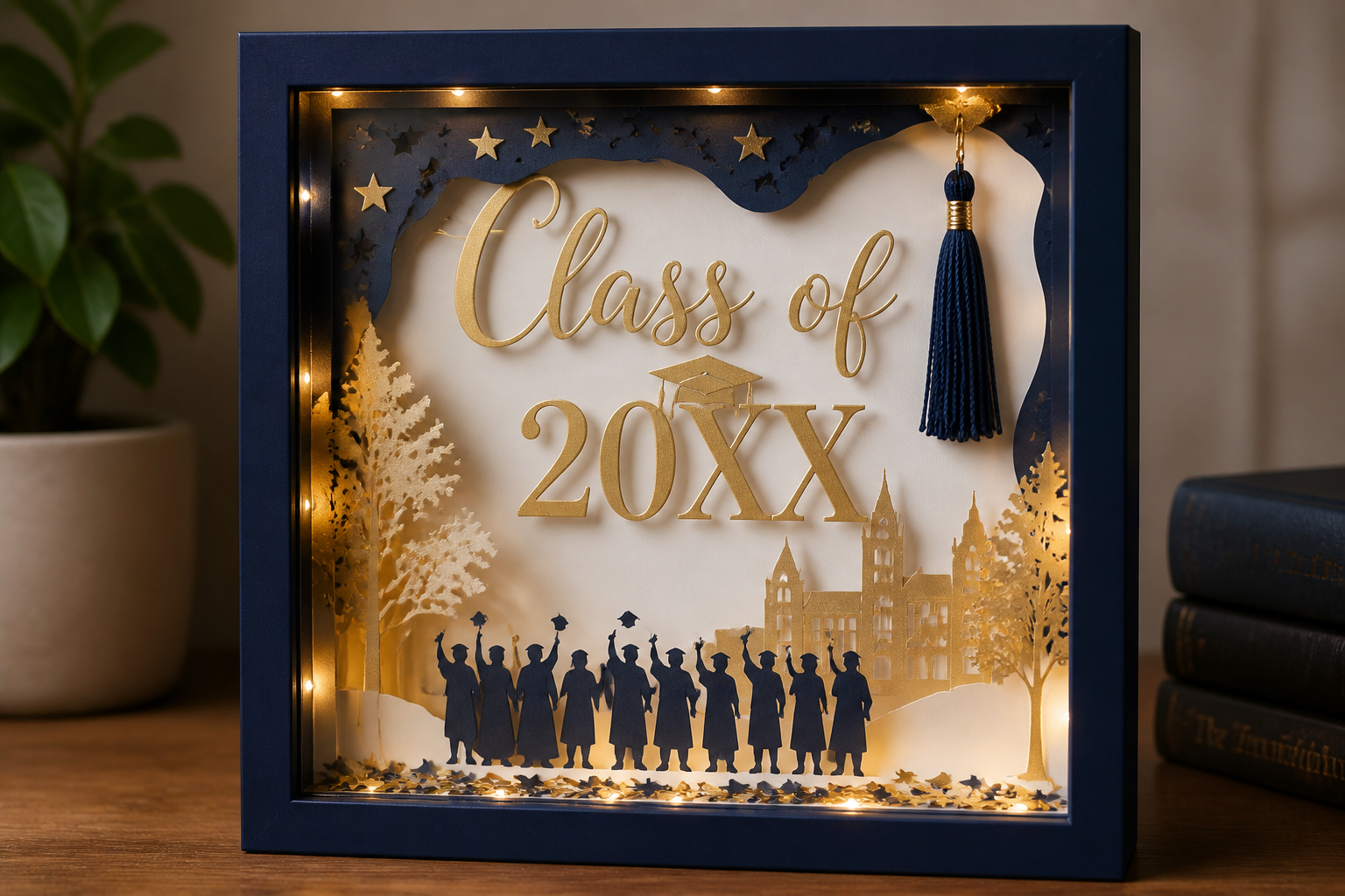 3D Graduation Shadow BOX project preview