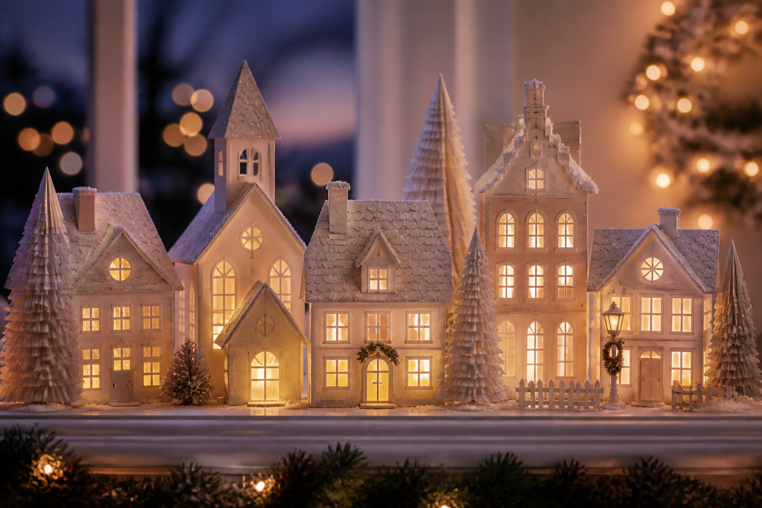 3D Light UP Christmas Village project preview