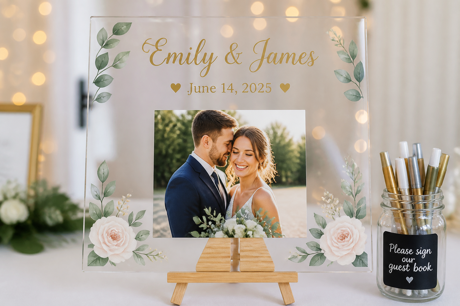 Acrylic Photo Guest Book Sign project preview