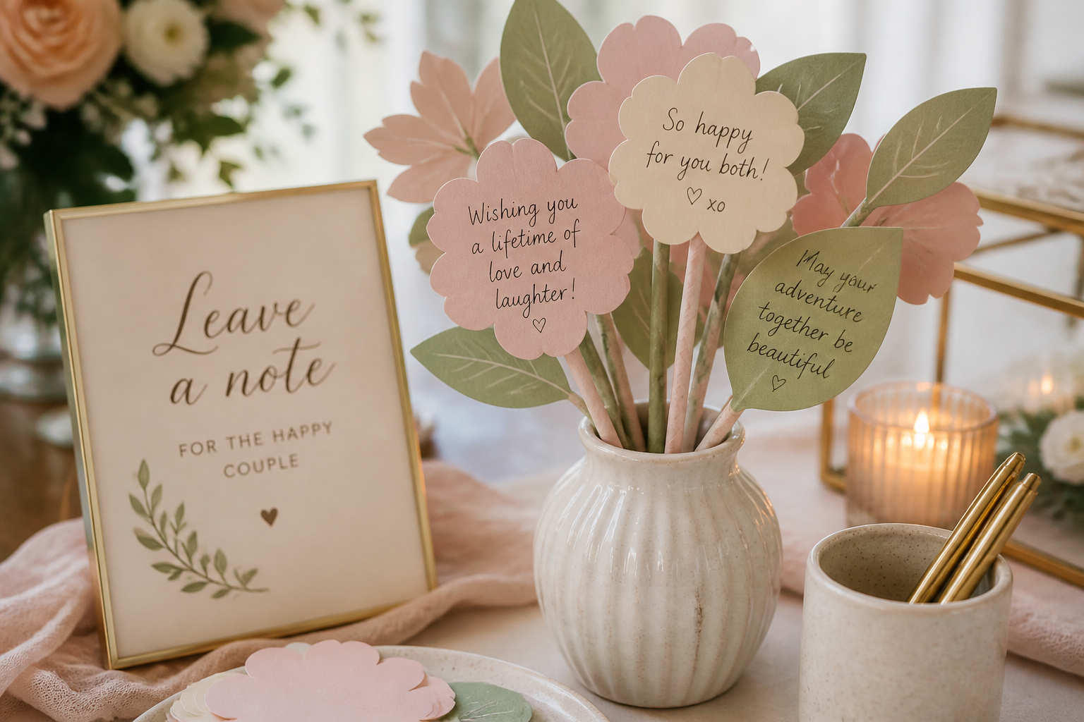 Note Bouquet Tags — Paper Flower & Leaf Message Cards project preview