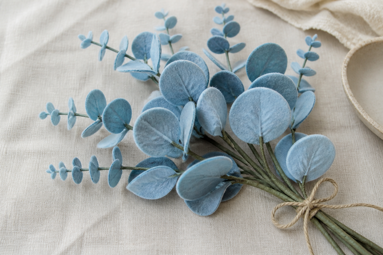 Baby Blue Felt Eucalyptus Stems project preview
