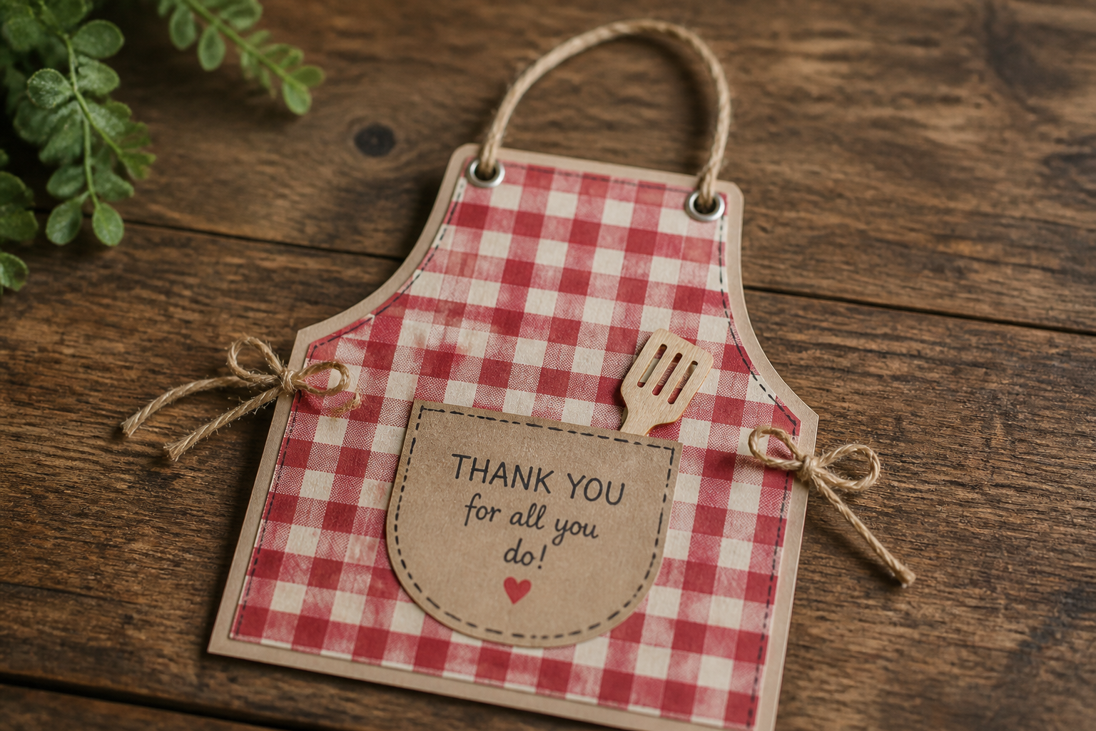 BBQ Apron Shaped Greeting Card project preview