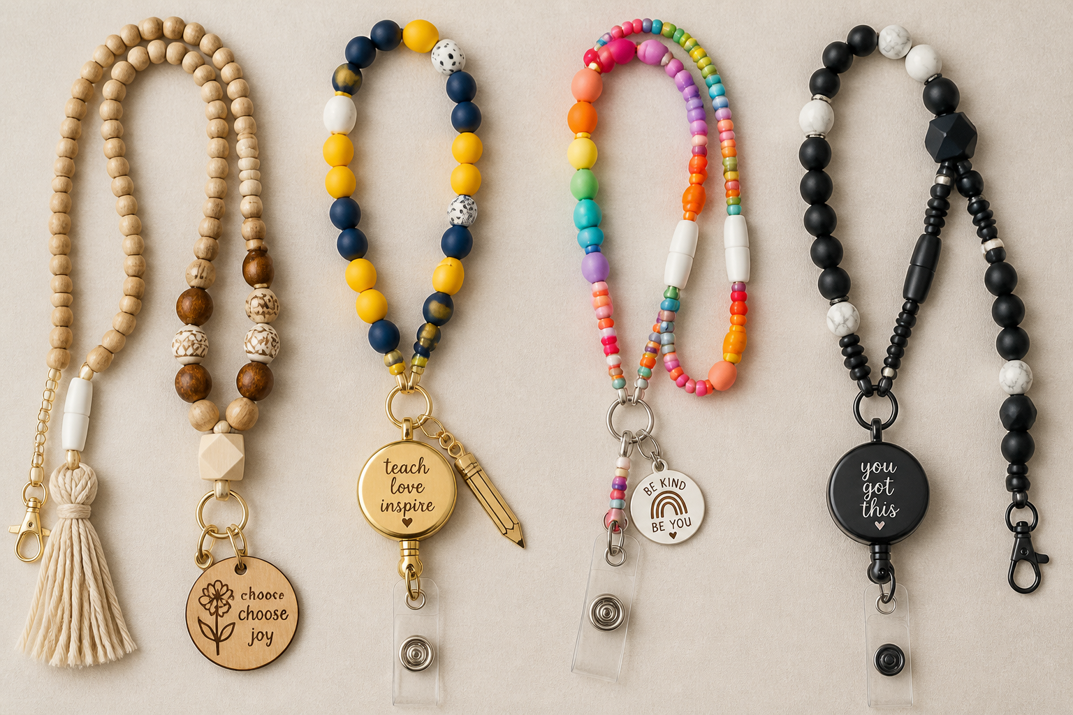 Beaded Breakaway Lanyard: Hand‑strung Badge Holder with Charm finished project preview