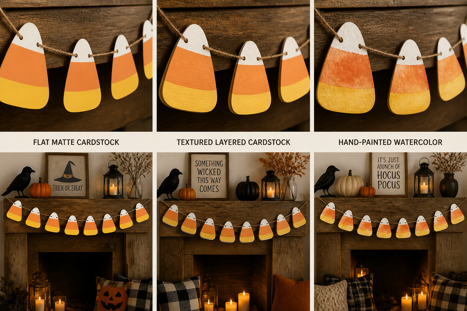 Candy Corn Garland project preview