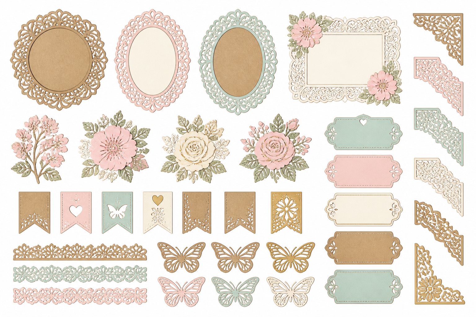 Intricate Cardstock Cutouts FOR Scrapbooking & Decor project preview
