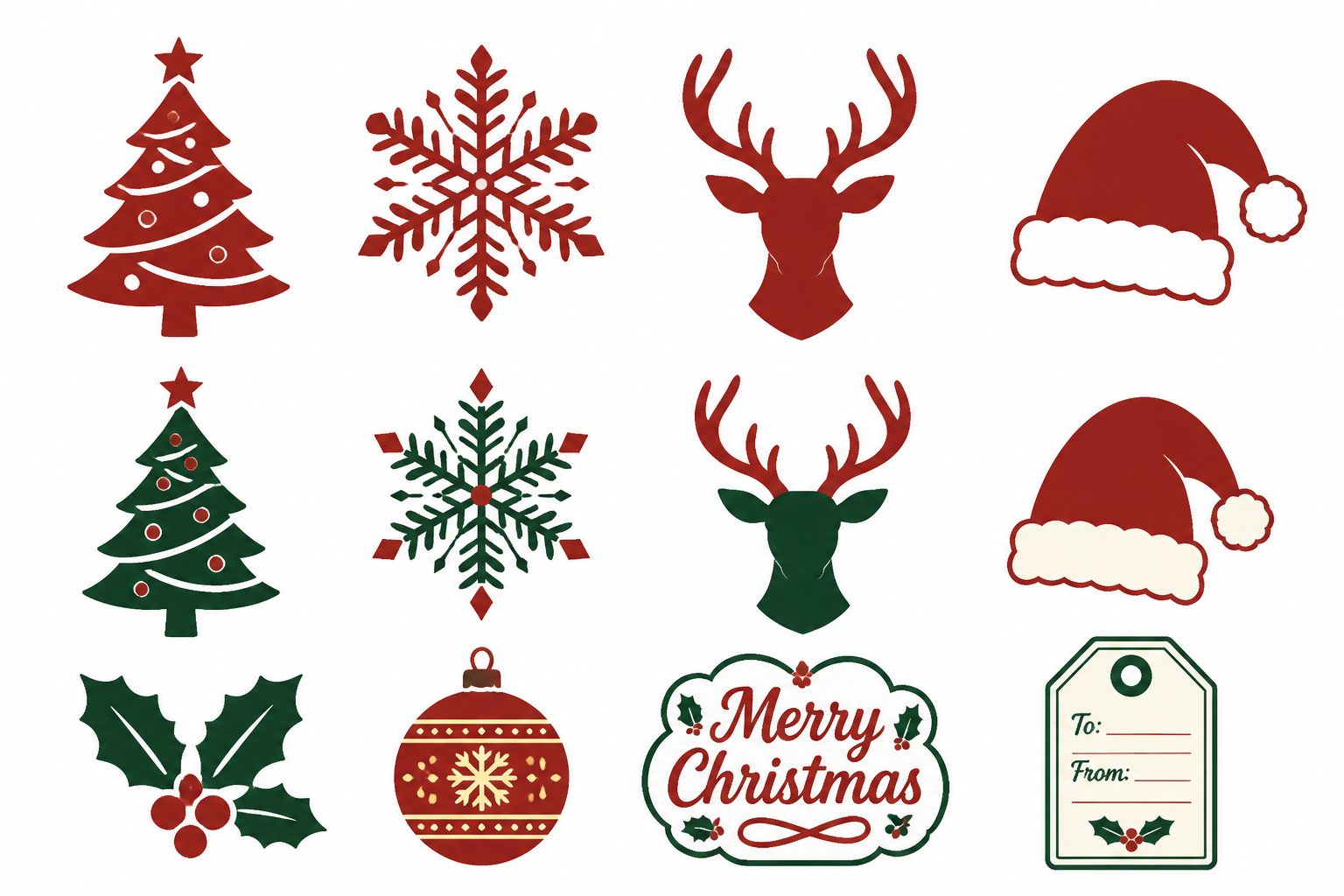 Christmas Design Bundle — Cut‑ready Holiday Graphics project preview