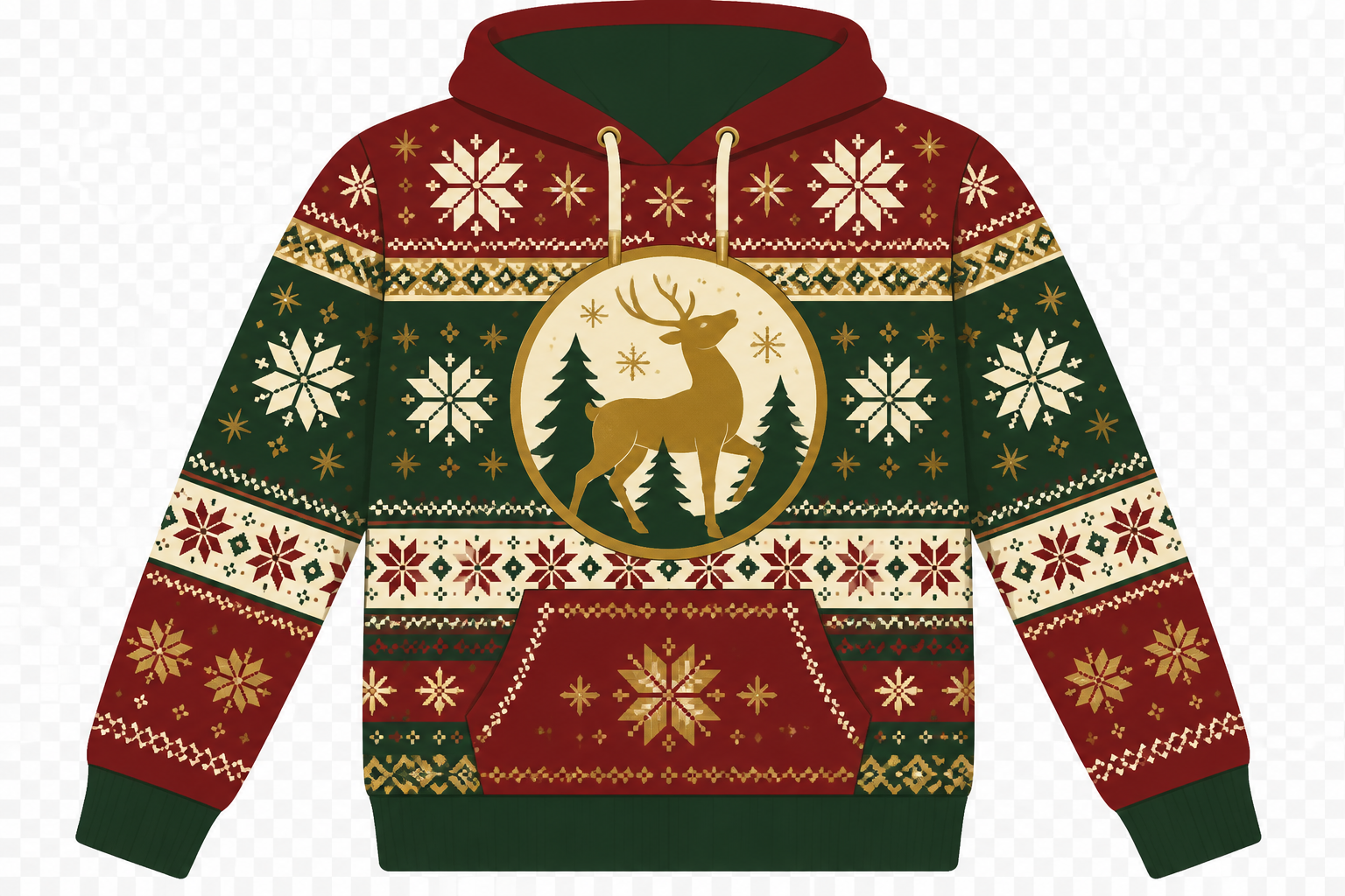 Christmas Sweater Winter Hoodie (htv Ugly Sweater Style) project preview