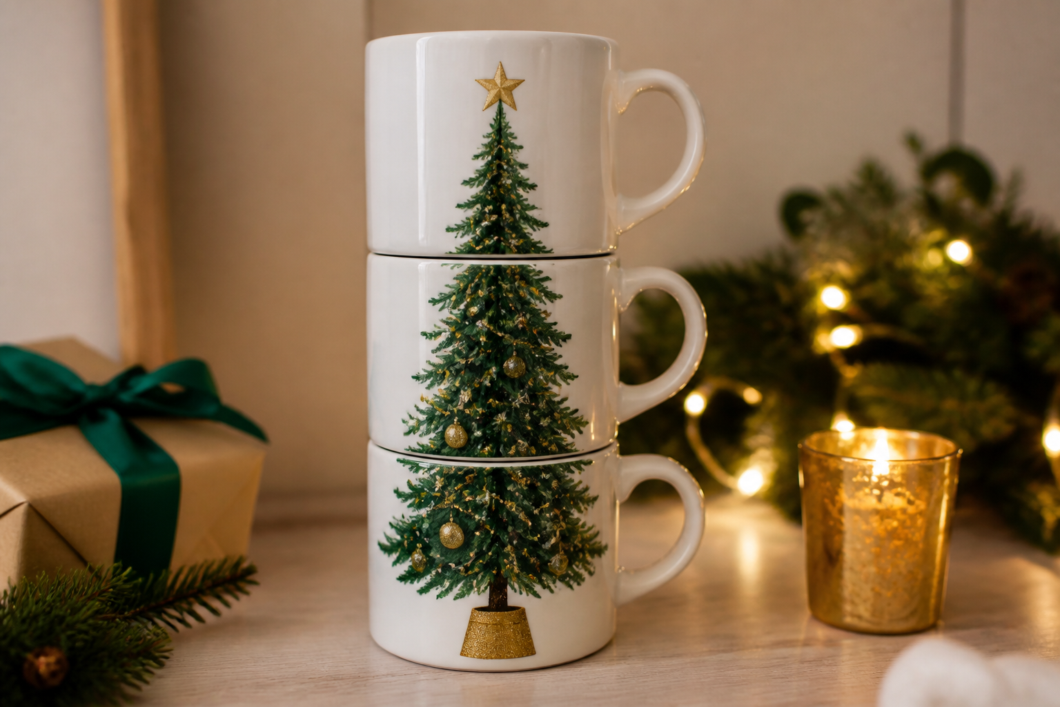 Stackable Christmas Tree Mugs project preview
