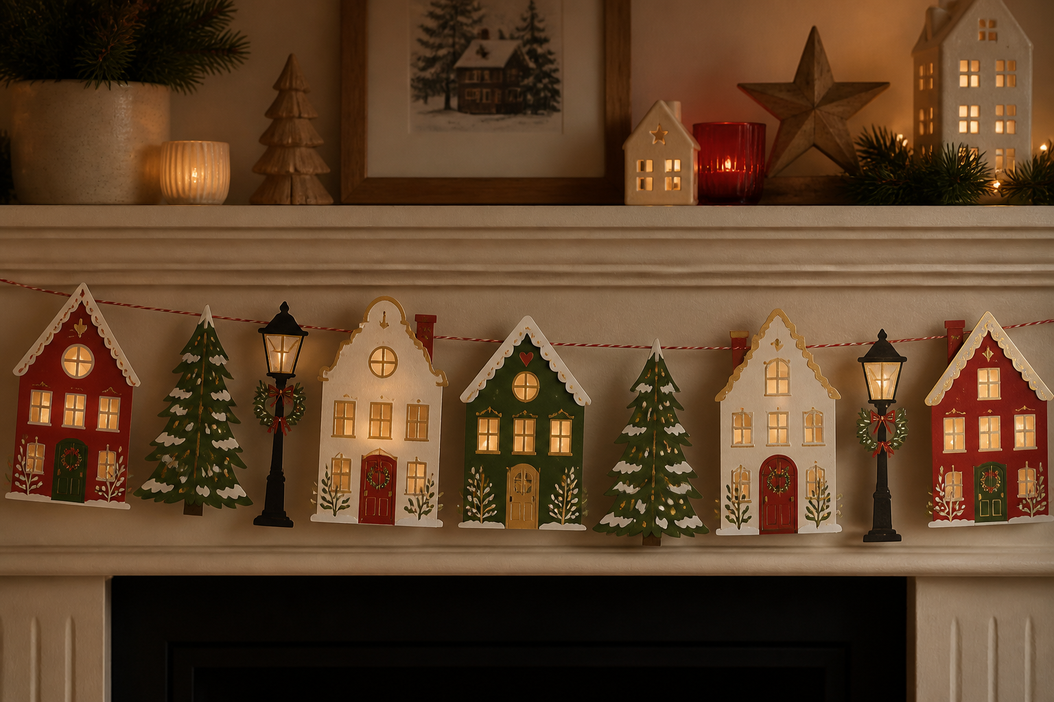 Christmas Village Garland project preview