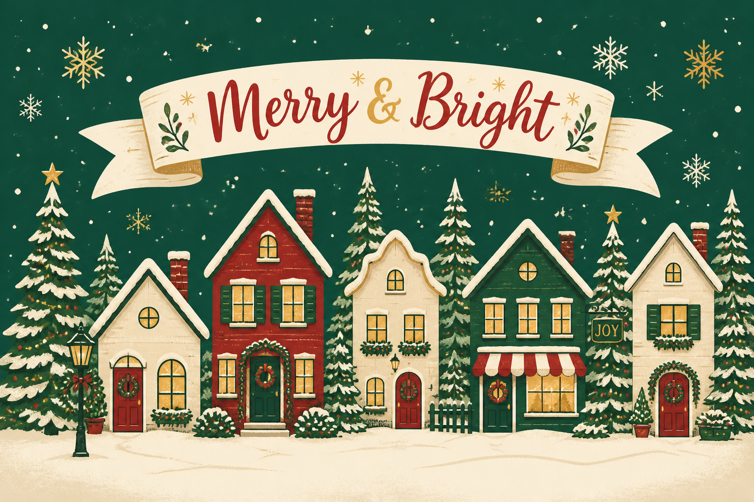 Christmas Village Tote BAG project preview