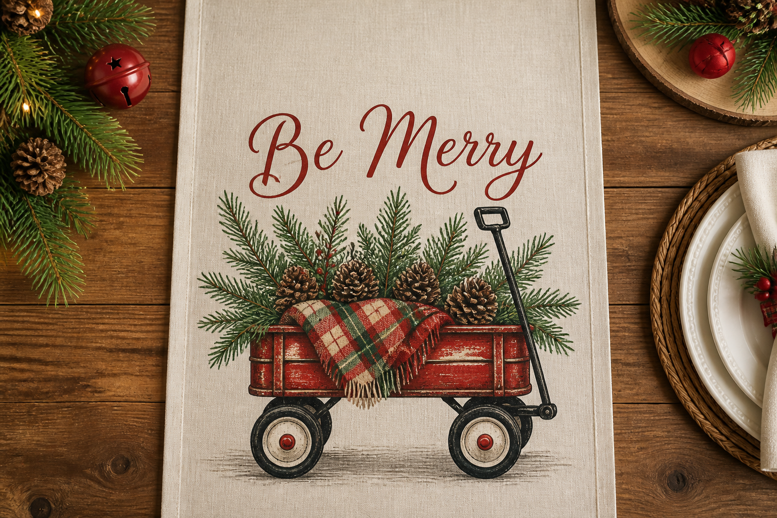 Christmas Wagon Table Runner project preview