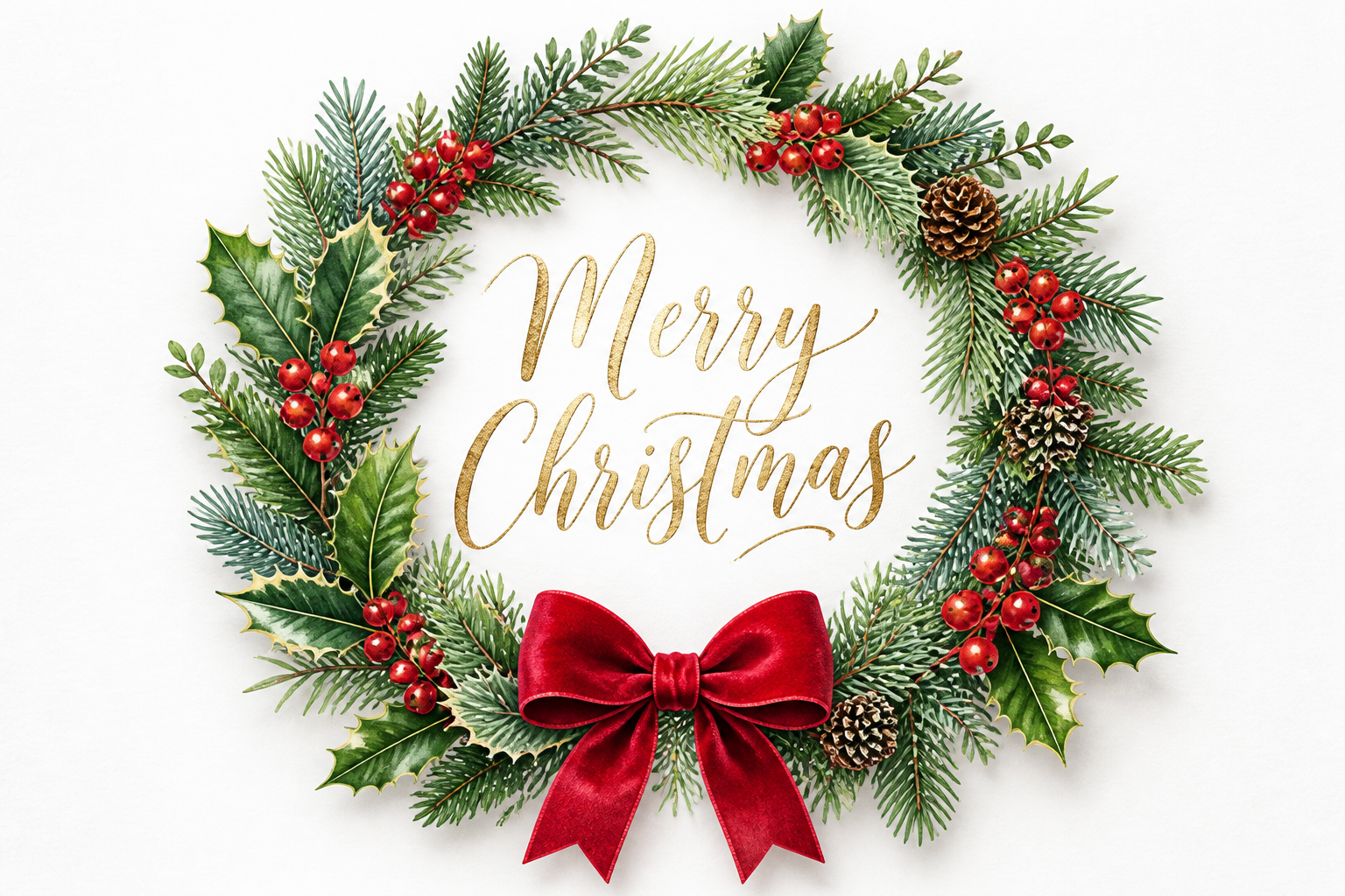 Christmas Wreath Card project preview