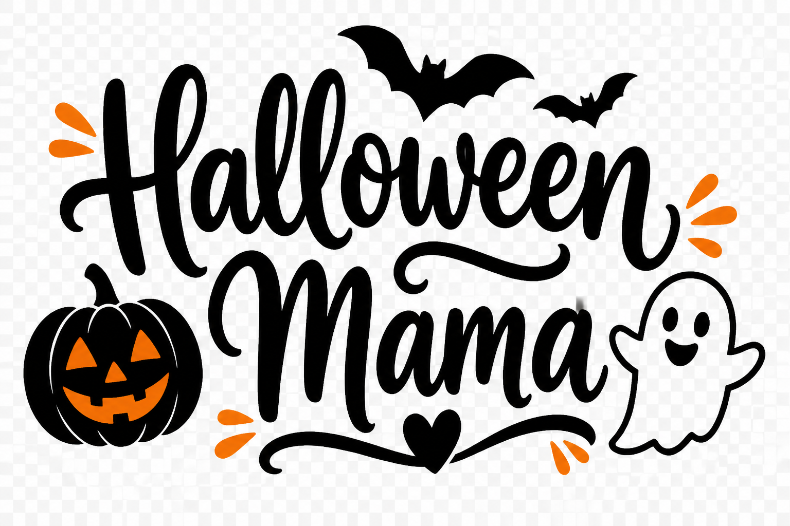 Franchise Free Halloween Mama Shirt (htv Iron ON) project preview