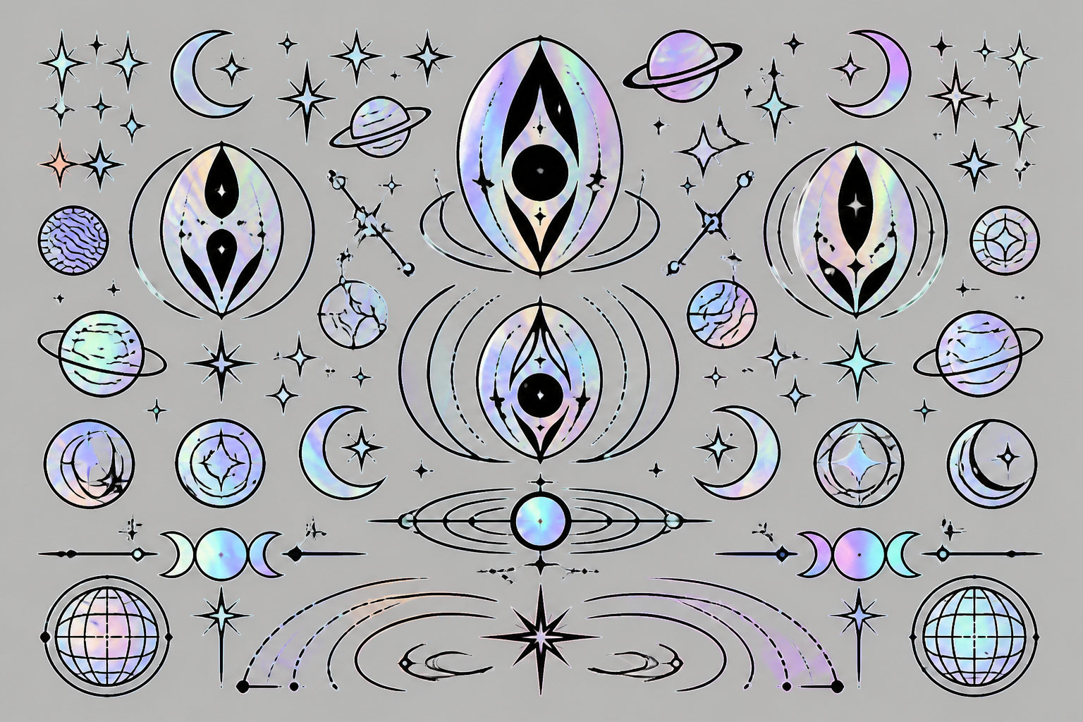 Extra‑celestial Holographic Decal Pack project preview
