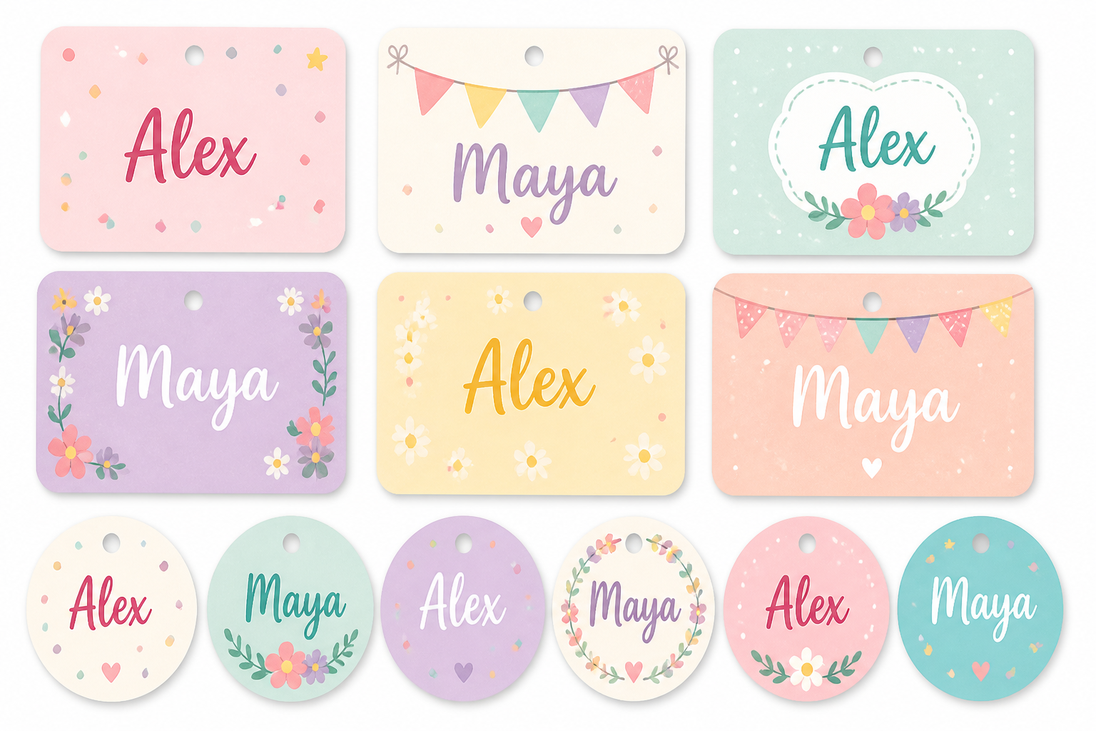 Personalized Favor BAG Tags project preview