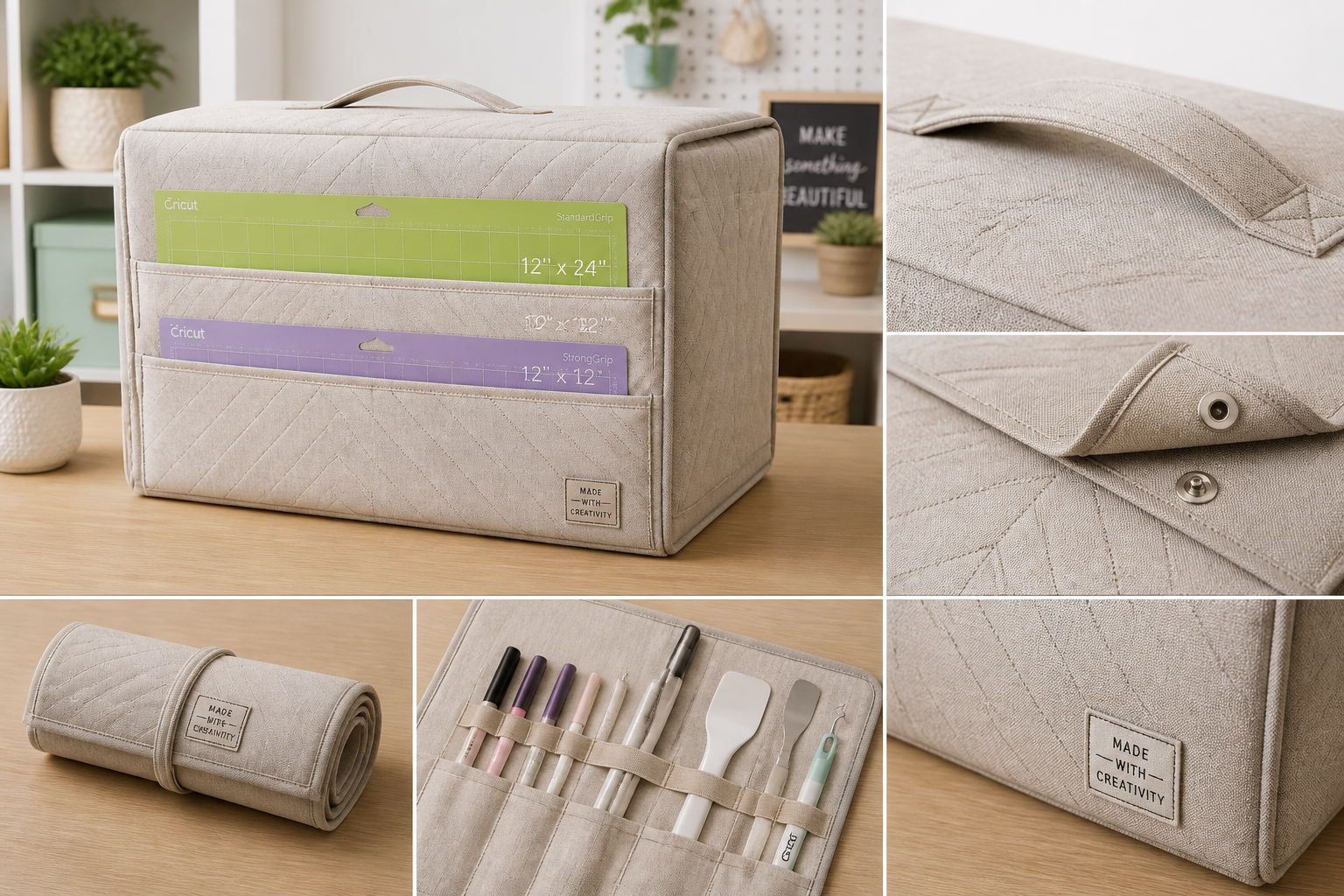 Padded Dust Cover With MAT Organizer FOR Your Cutting Machine project preview