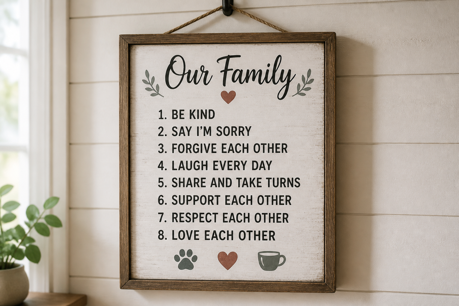Custom Family Rules Sign (vinyl OR Stencil) project preview