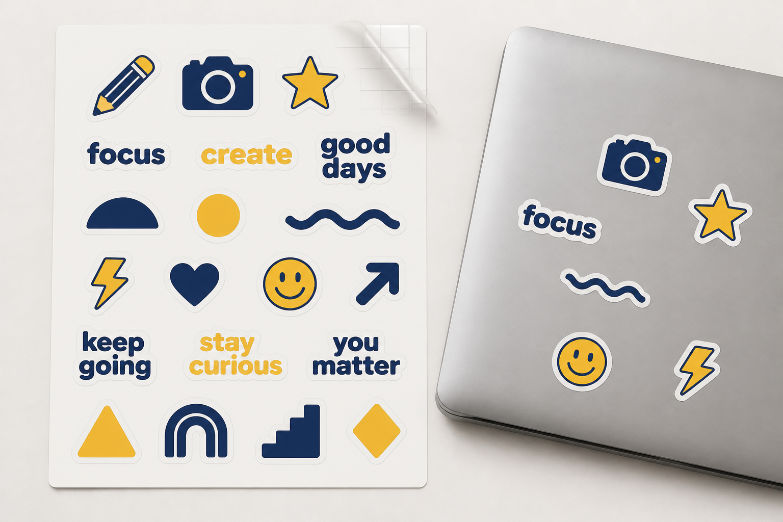 CUT A Coordinated Original Laptop Decal SET project preview