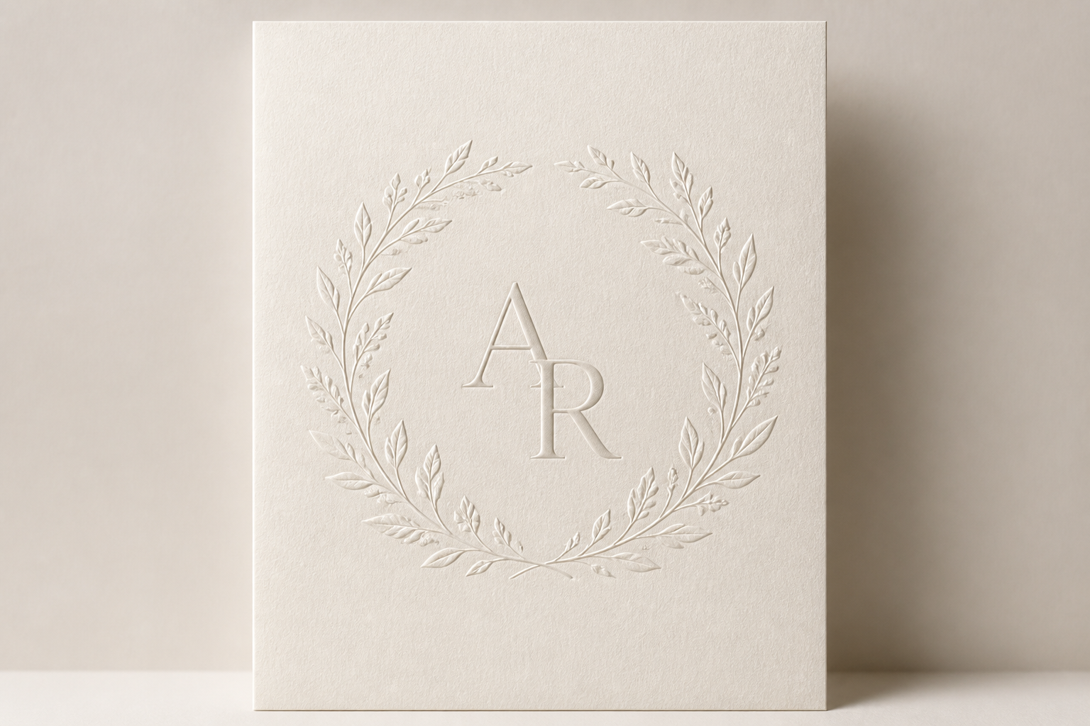 Debossed Wedding Invitation (blind Deboss) project preview