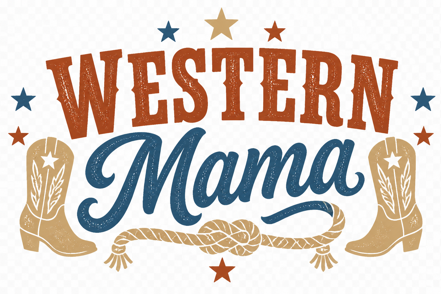 Design A Modern Western Mama Shirt project preview
