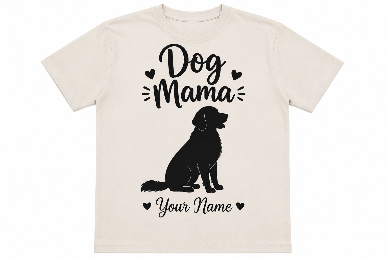 Design A Personalized DOG Mama Silhouette Shirt project preview