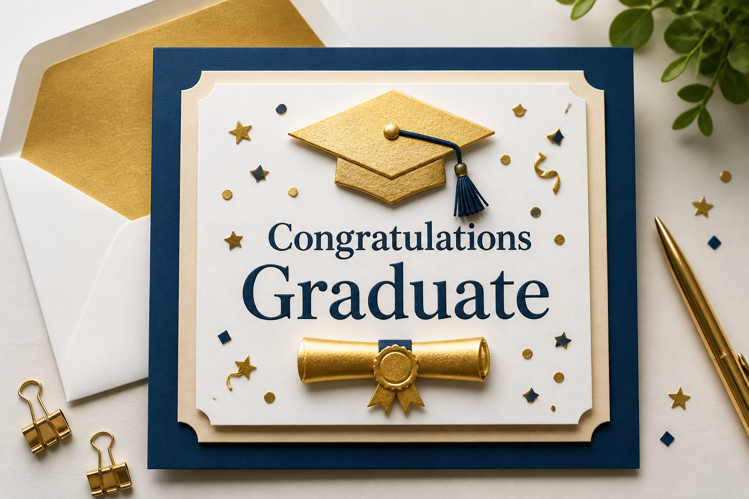 Dimensional Graduation Card project preview