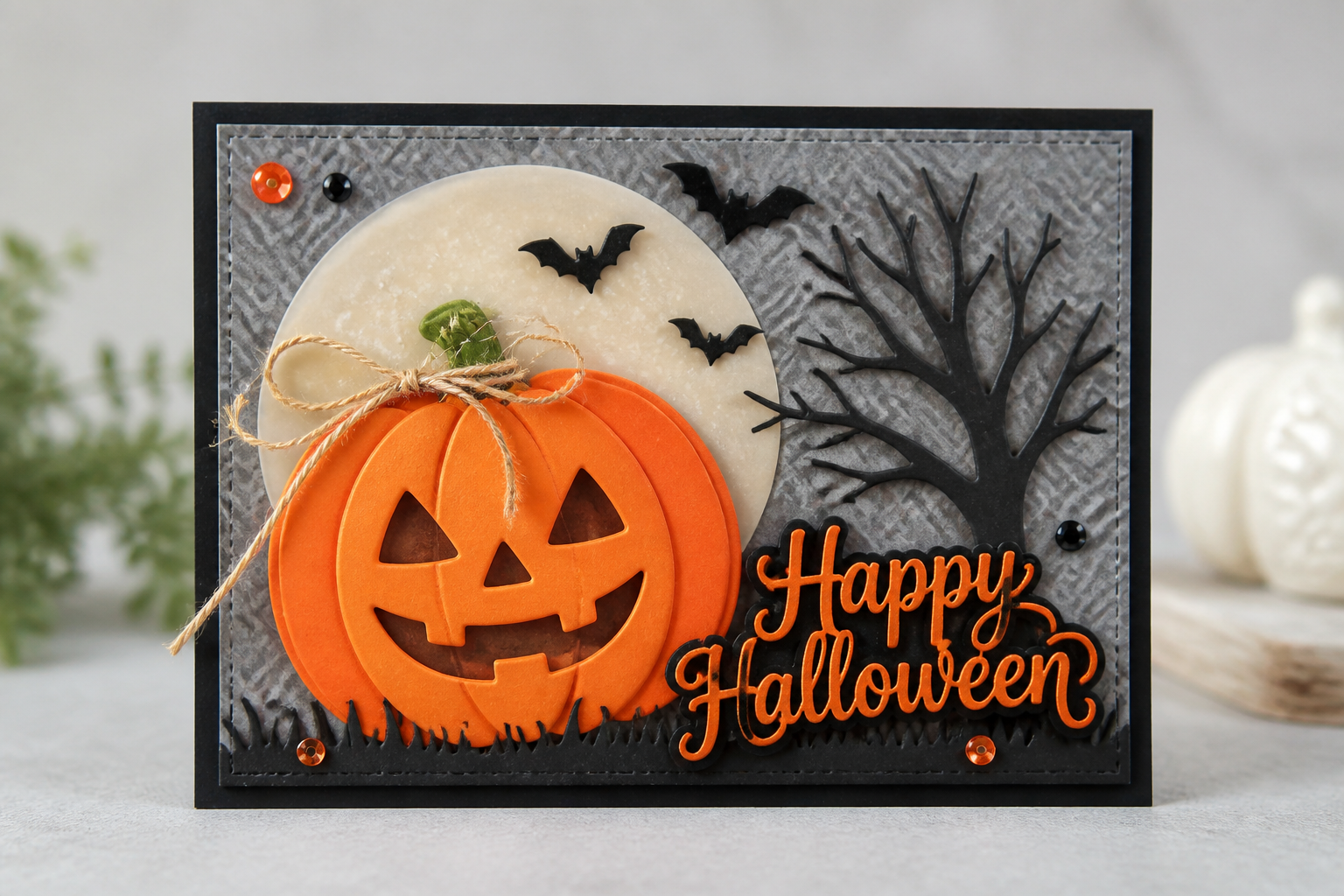 Dimensional Happy Halloween Card project preview