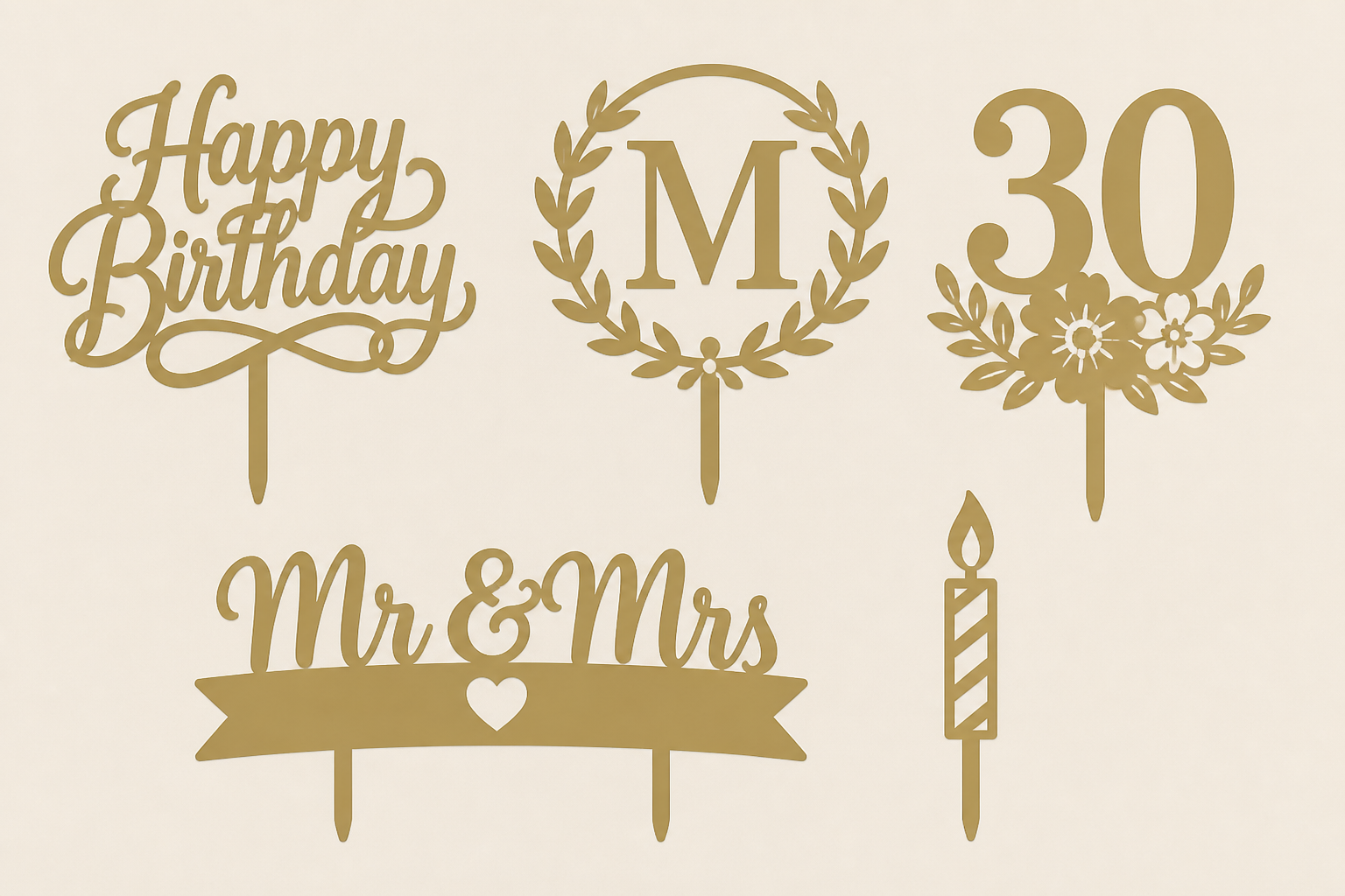 DIY Cake Toppers FOR Birthdays & Weddings project preview