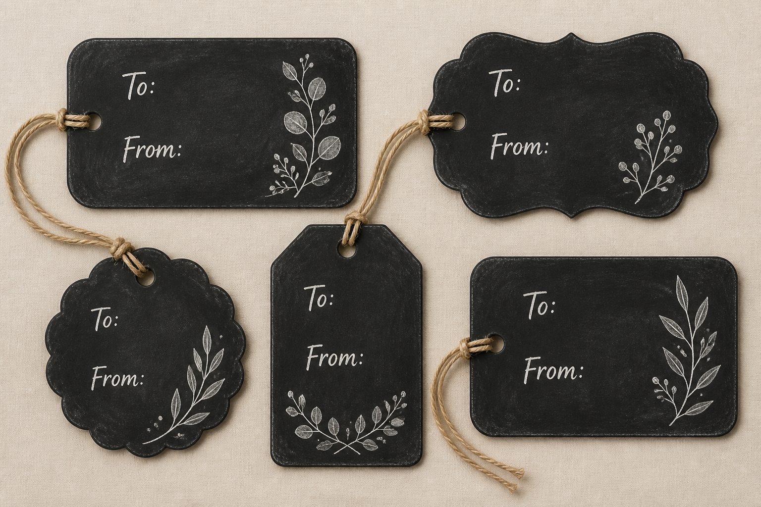 DIY Chalkboard Gift Tags project preview