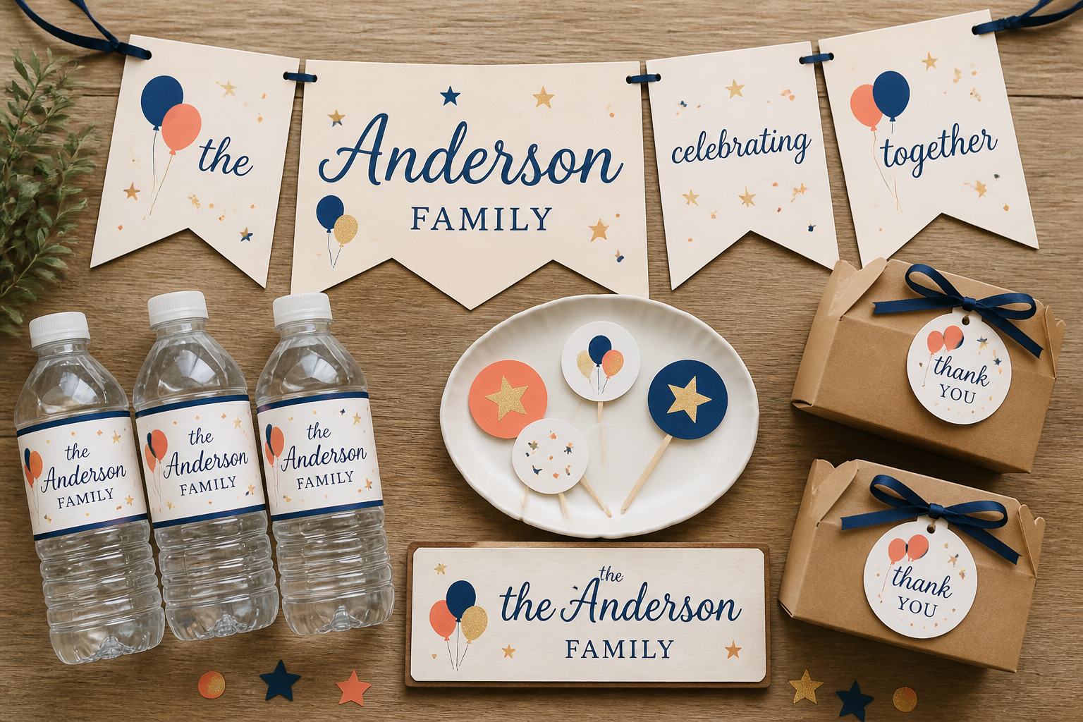 Coordinated Family Celebration Party KIT project preview