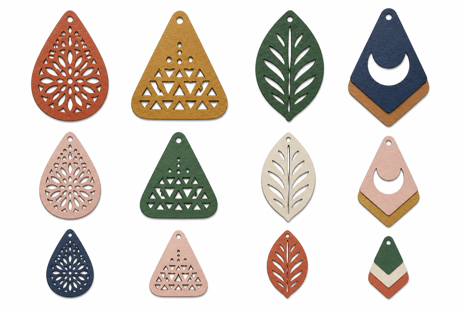 DIY Faux Leather Earrings project preview