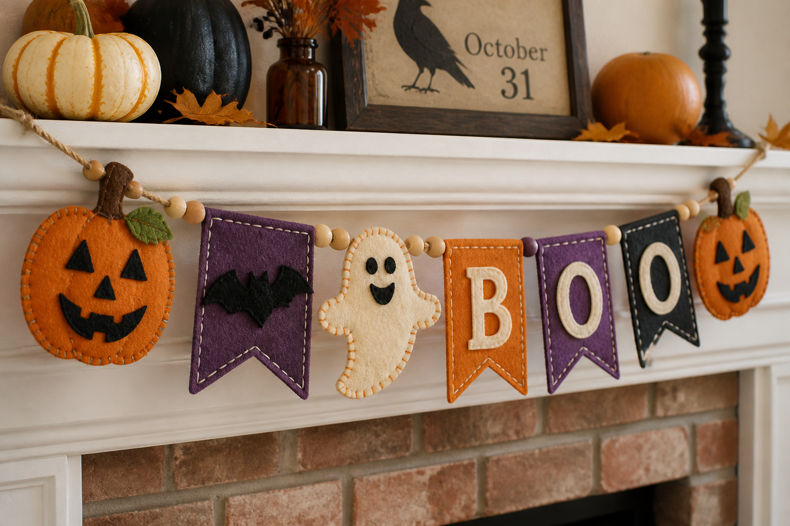 DIY Felt Halloween Banner project preview