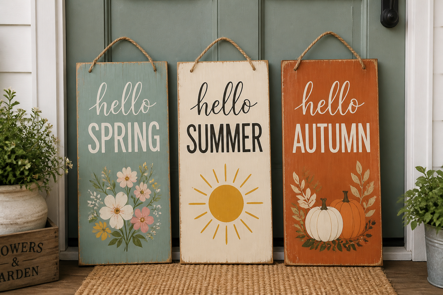 DIY Seasonal Porch Signs project preview