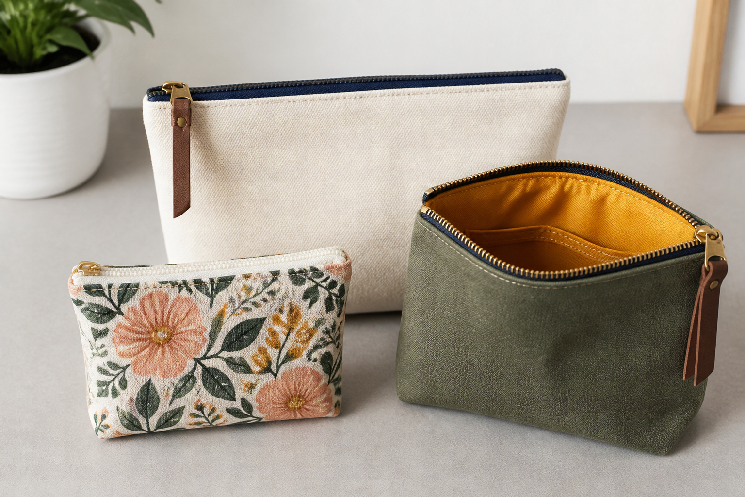 DIY Zipper Pouch (cutting Machine + Sewing) project preview