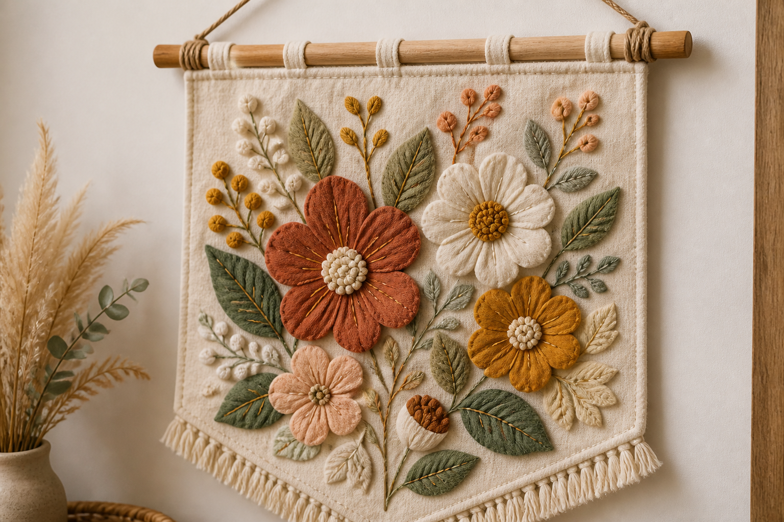 Embroidered Hoop Wall Hanging With CUT Appliqué project preview