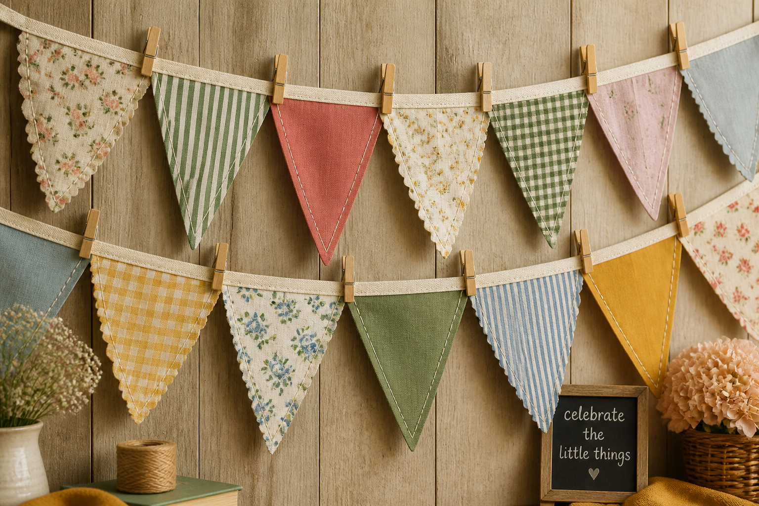 Fabric Buntings (cutting Machine Friendly) project preview
