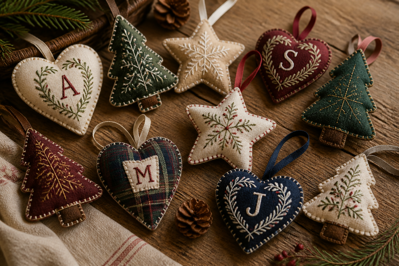 Fabric Ornaments project preview
