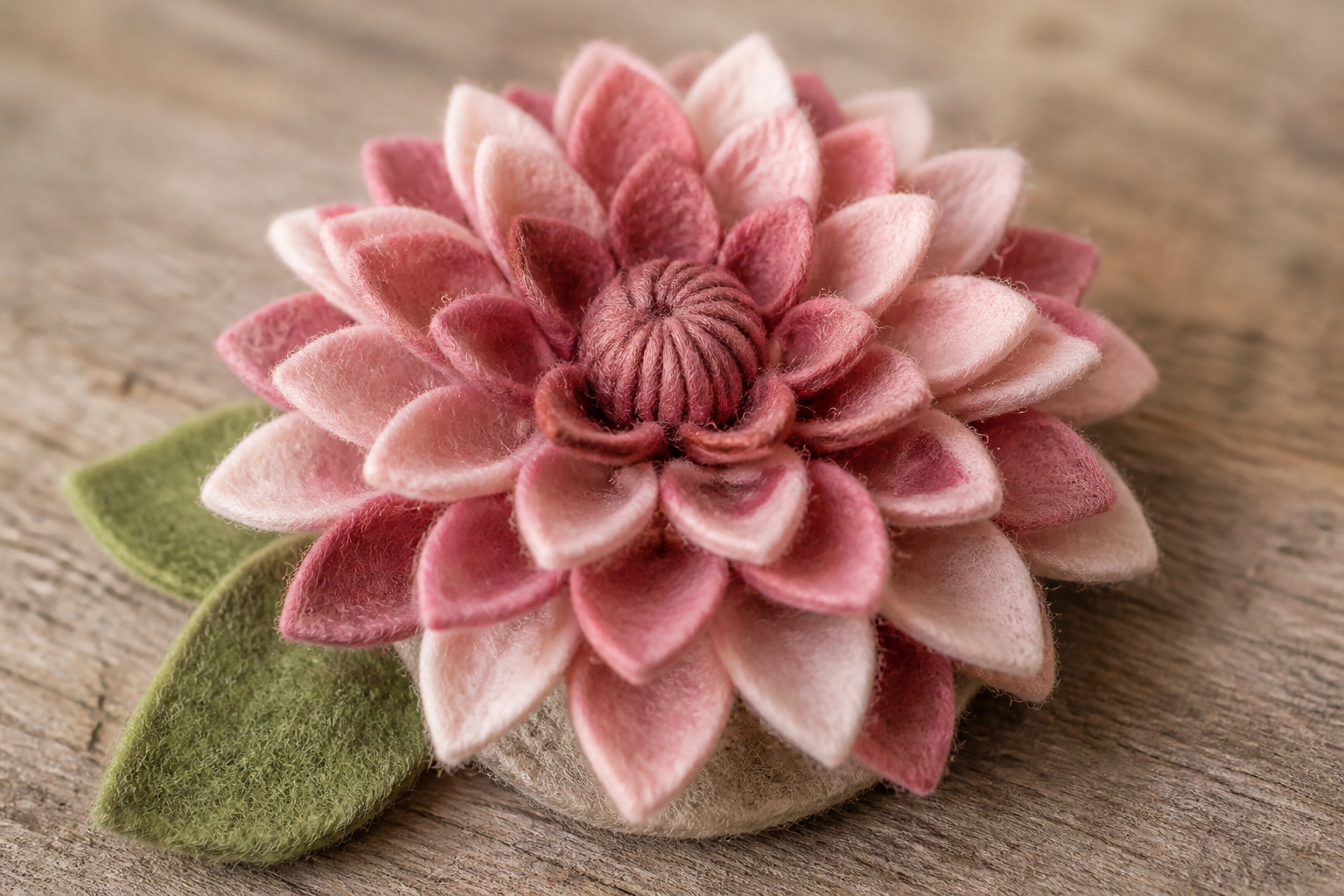 Felt Dahlia Flower project preview