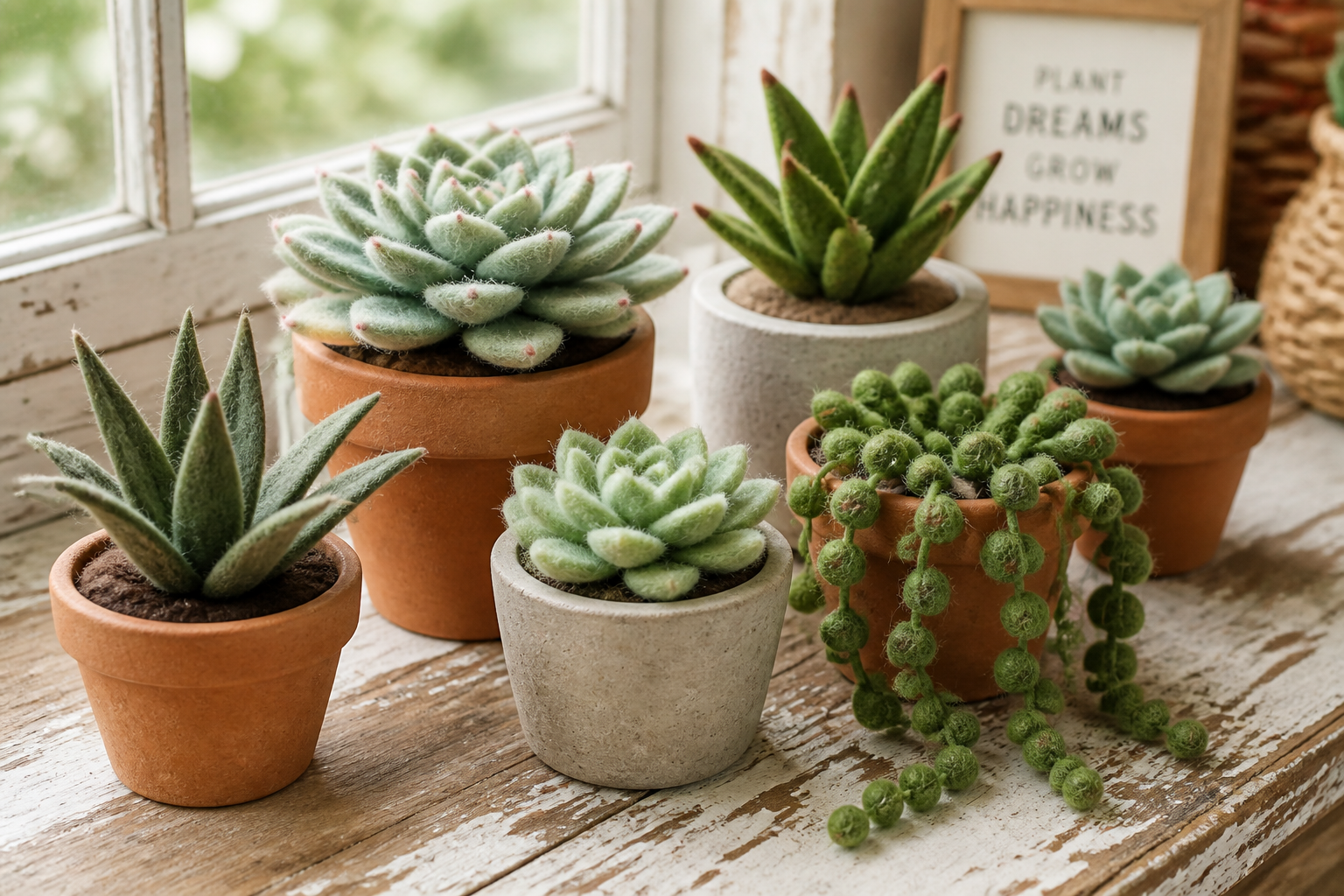 Felt Succulents project preview