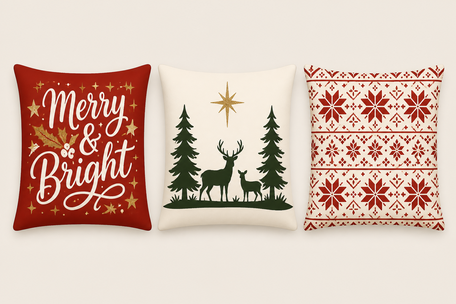 Festive Christmas Pillows project preview
