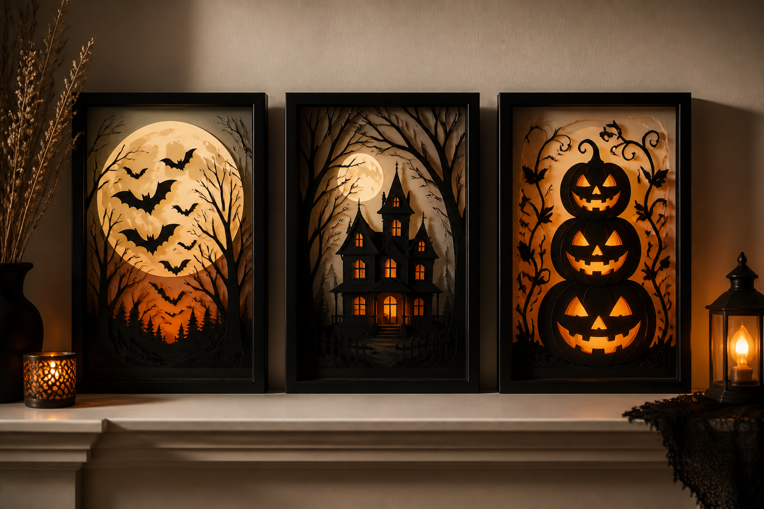 Floating Halloween Gallery ART project preview