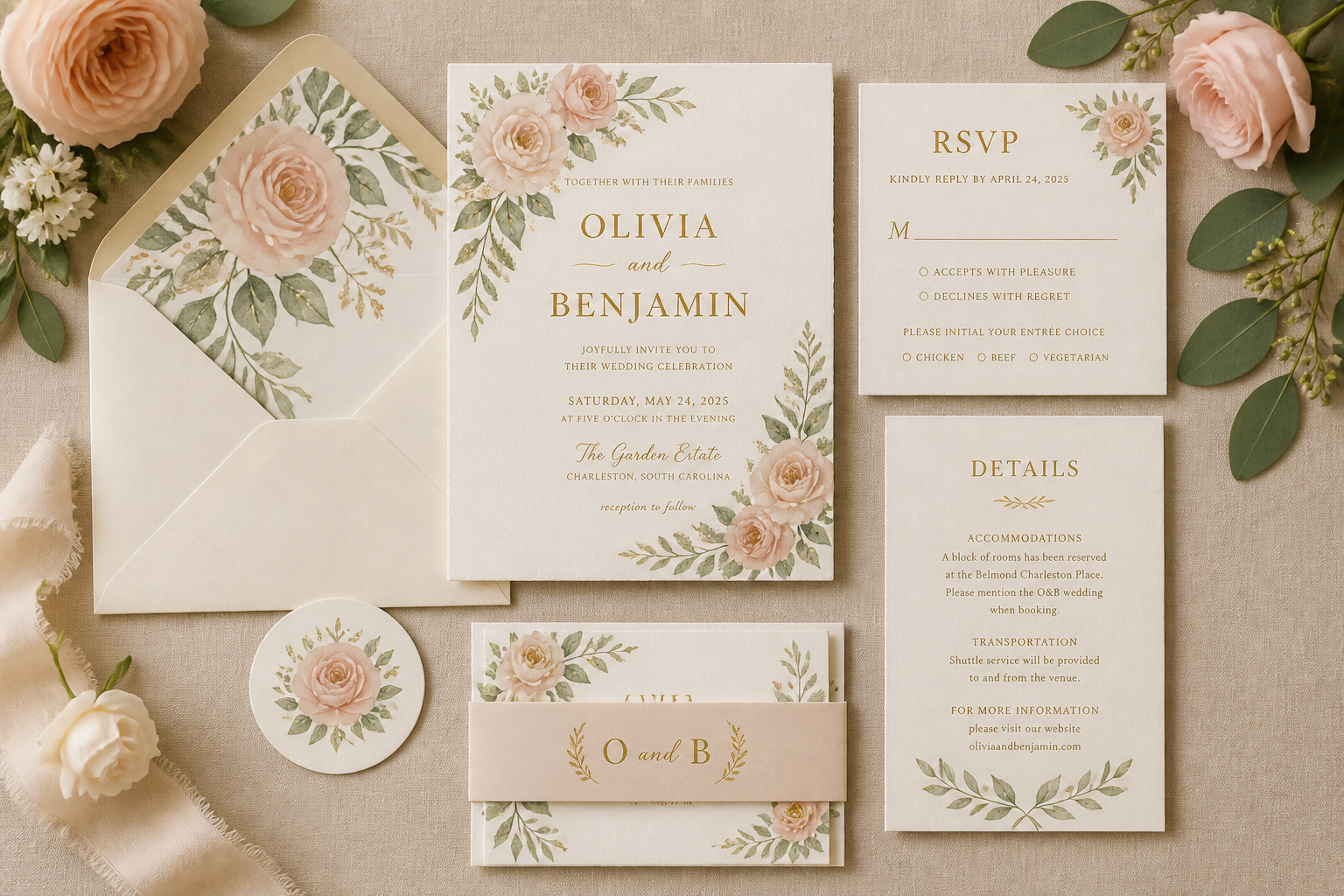 Floral Wedding Suite project preview