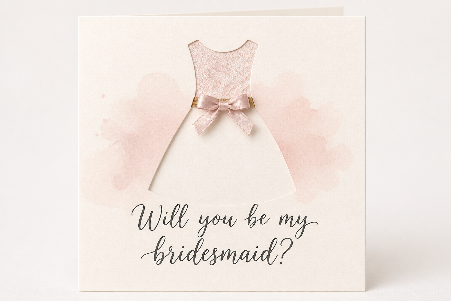Folded Dress Bridesmaid Cards project preview