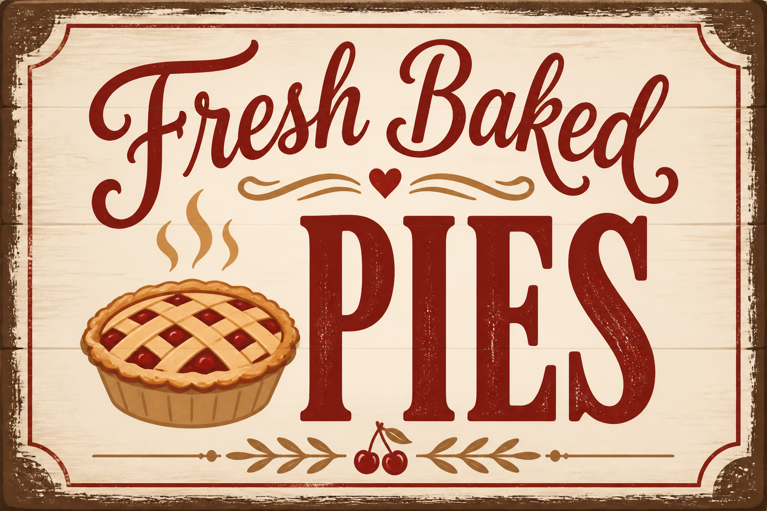 Fresh Baked Pies Sign project preview