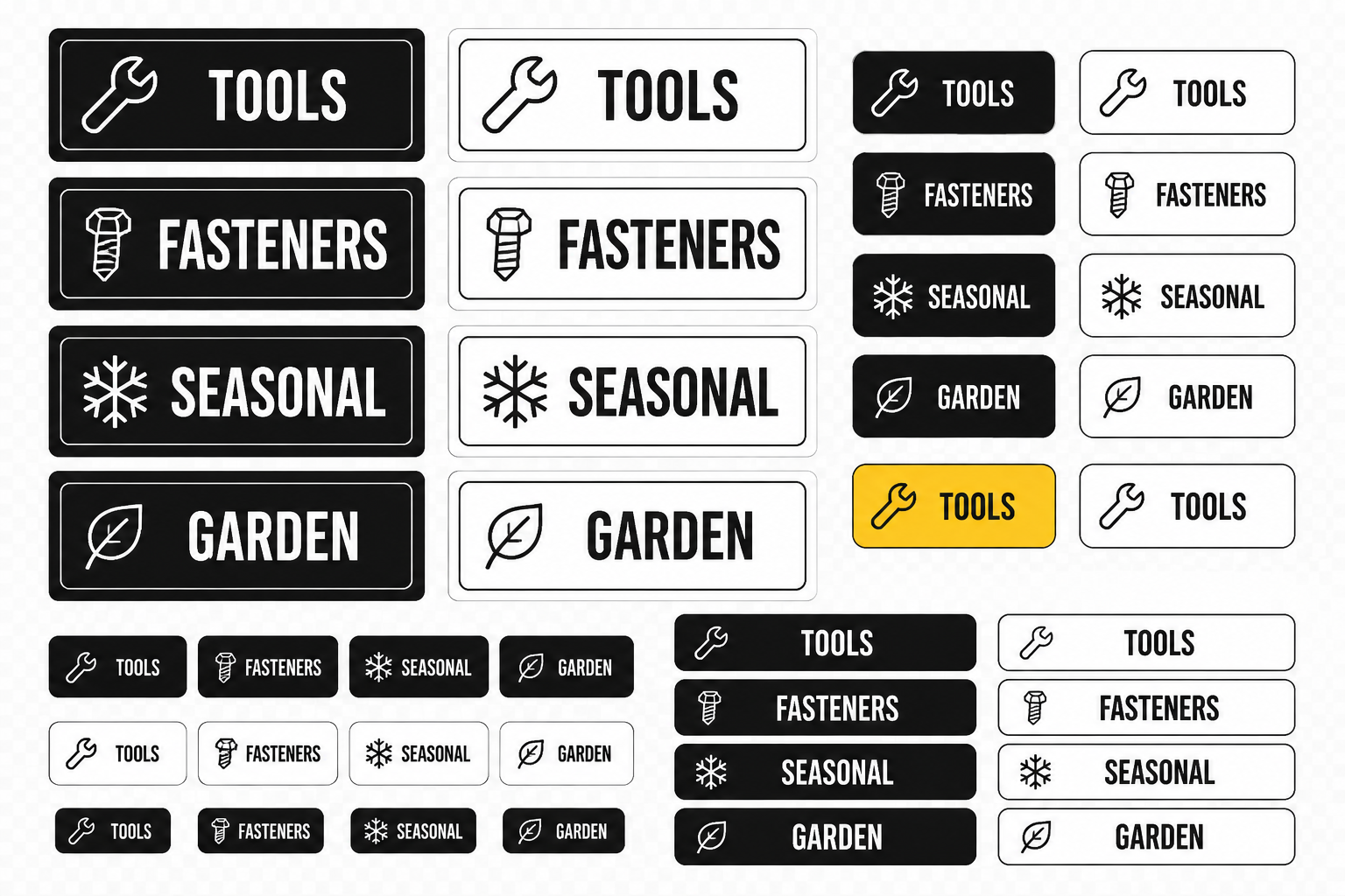 Garage Storage BIN Labels project preview
